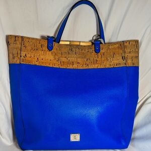 Ralph Lauren Hanway Cork Light Blue Tote Bag